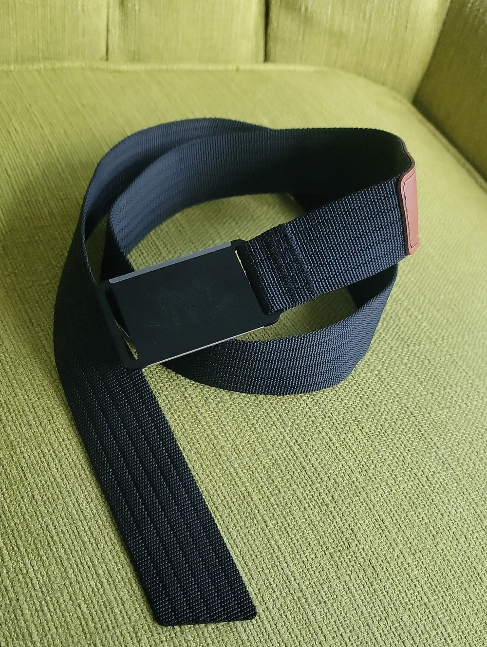 ARGALI Black Ram Emblem Webbing Belt - Men